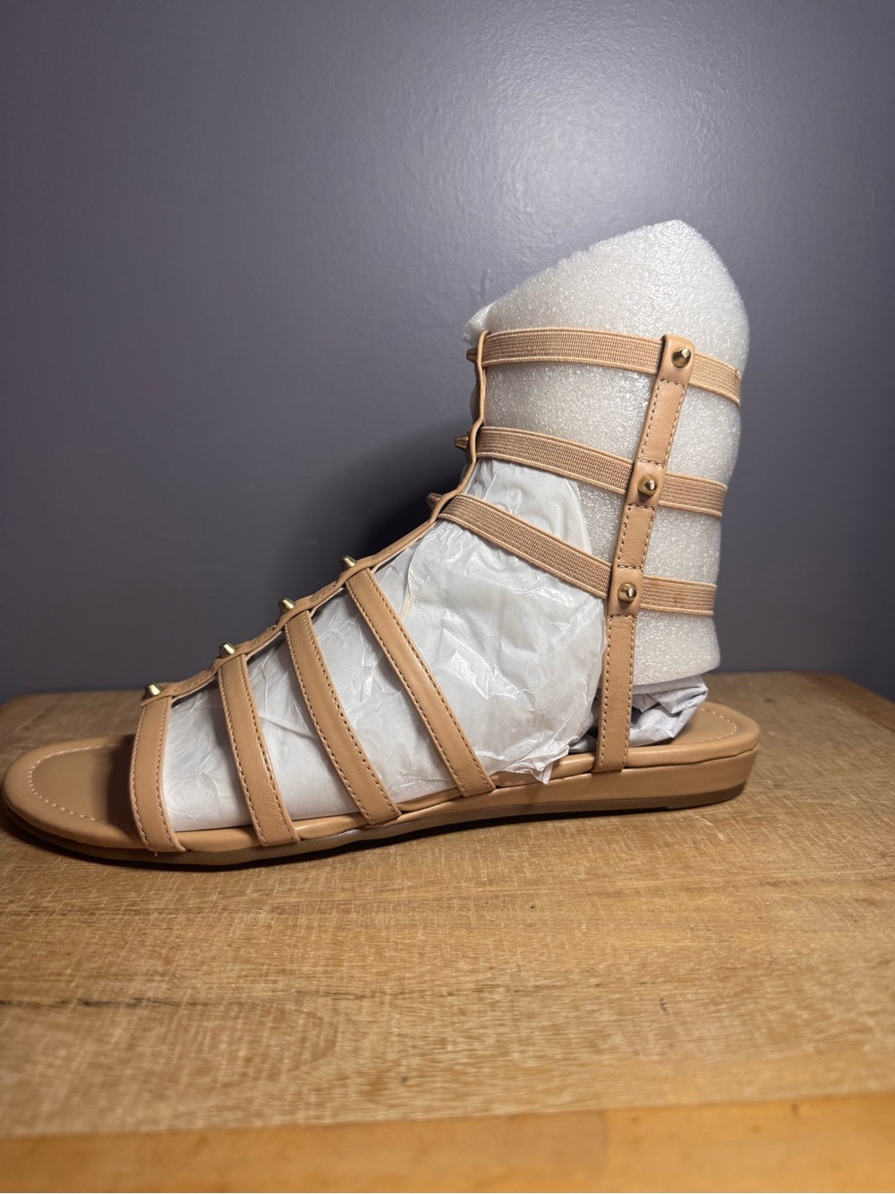 Mark Fisher Tan Gladiator Strappy Sandals
